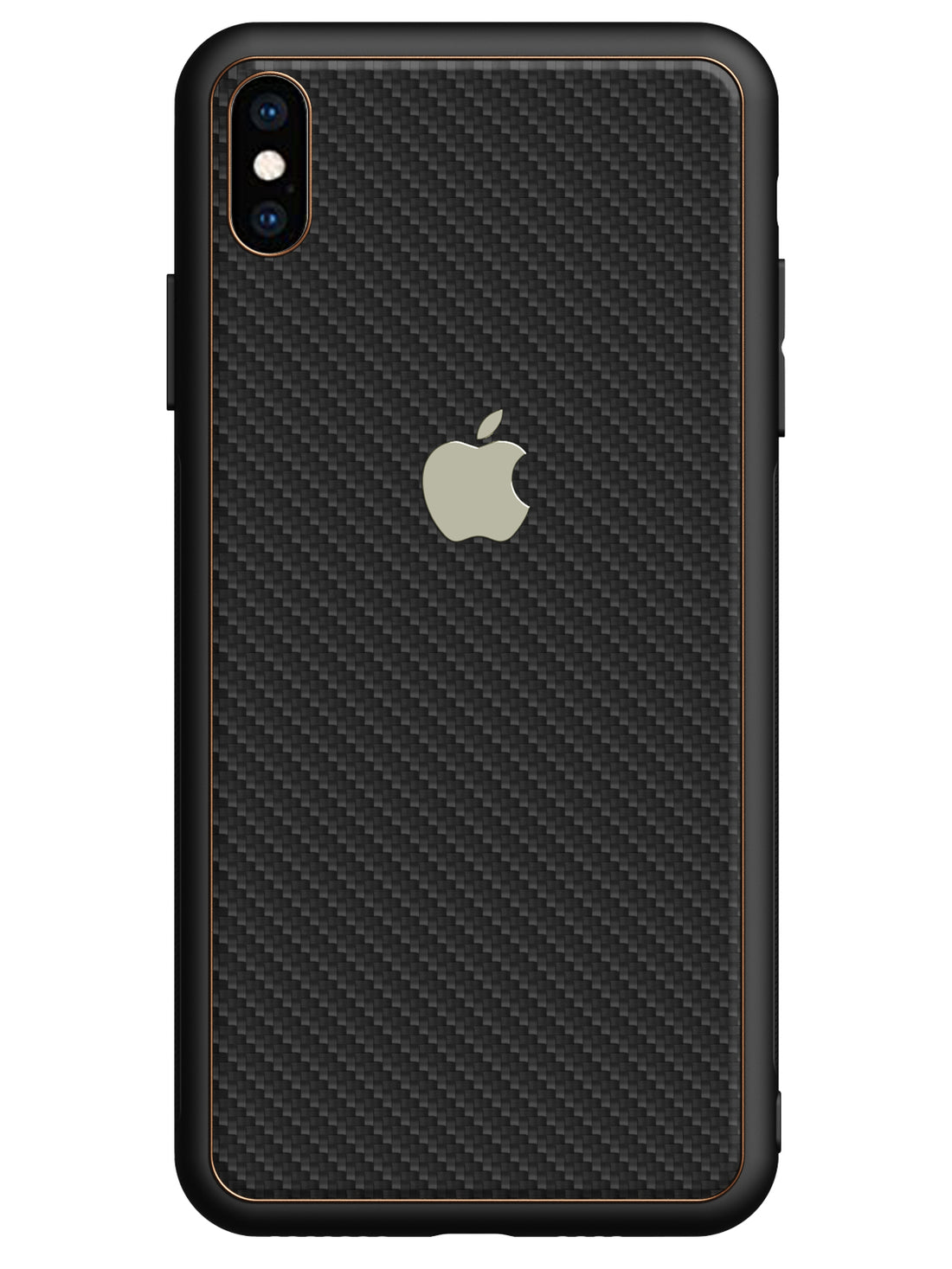 Carbon Leather Chrome Case - iPhone XS Max (Black)