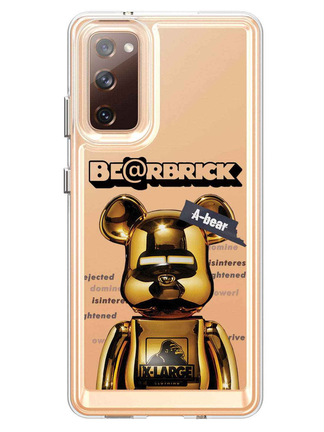 Bearbricks Clear Case - Samsung Galaxy S20 FE 5G (Gold)