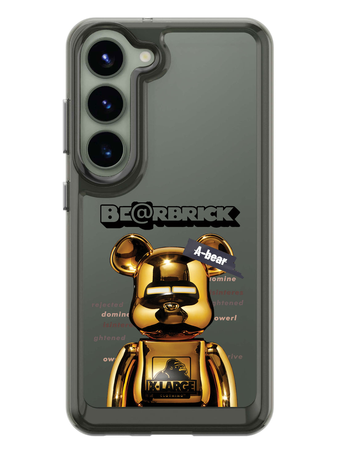 Bearbricks Clear Case - Samsung Galaxy S23 5G (Gold)