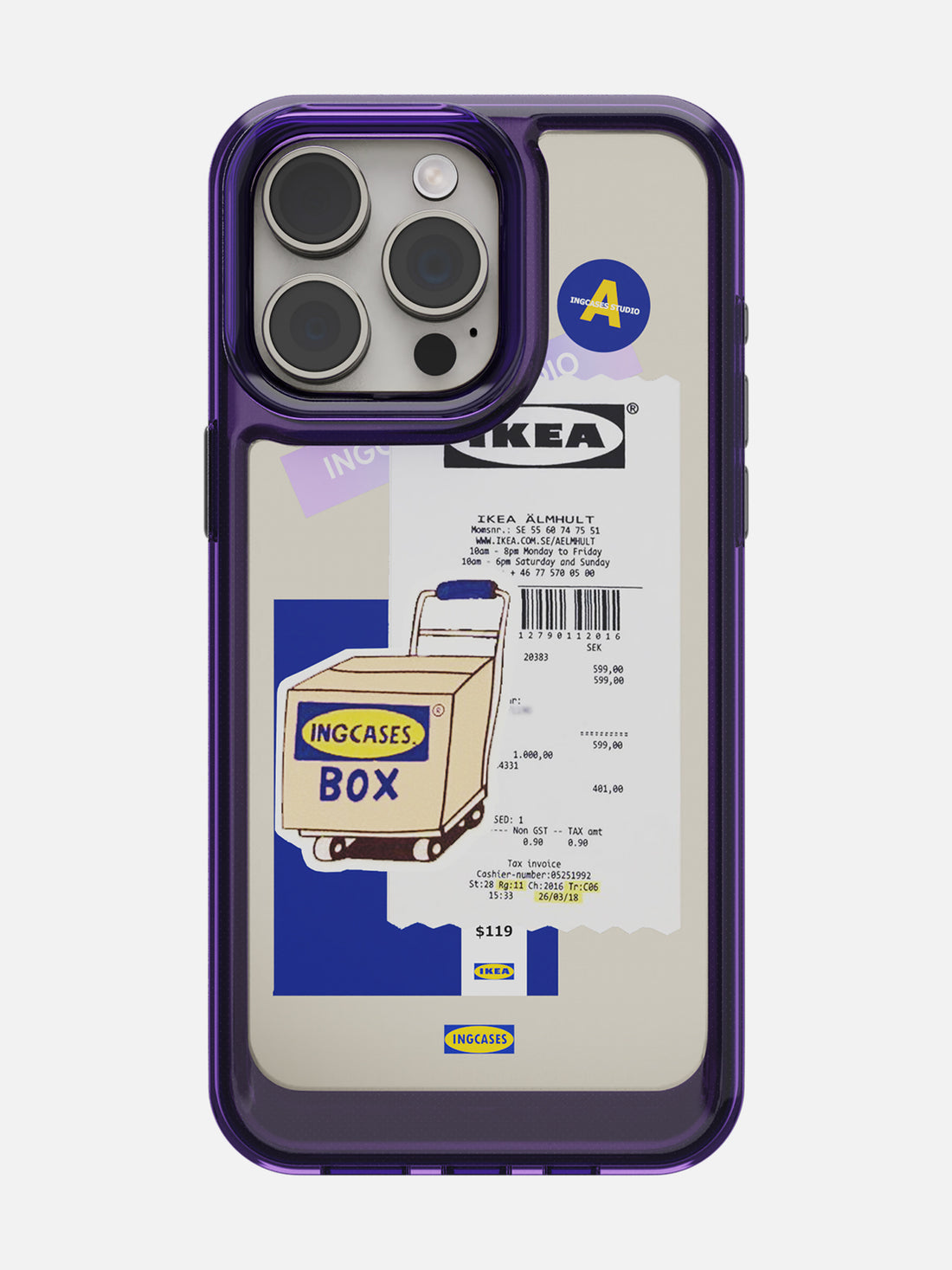 IKEA Sticker Case - iPhone 15 Pro Max