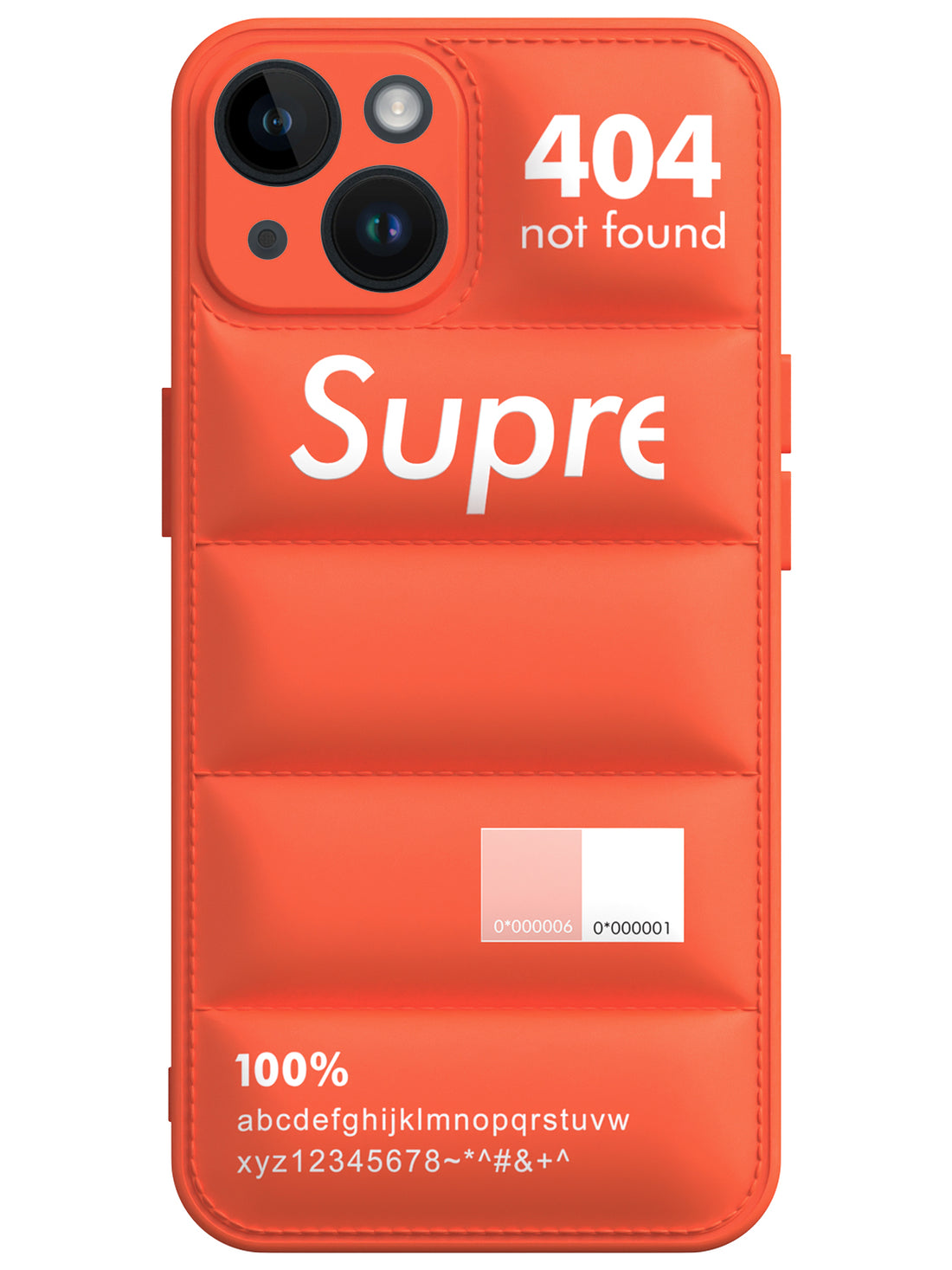 Orange Puffer Case for iPhone 15