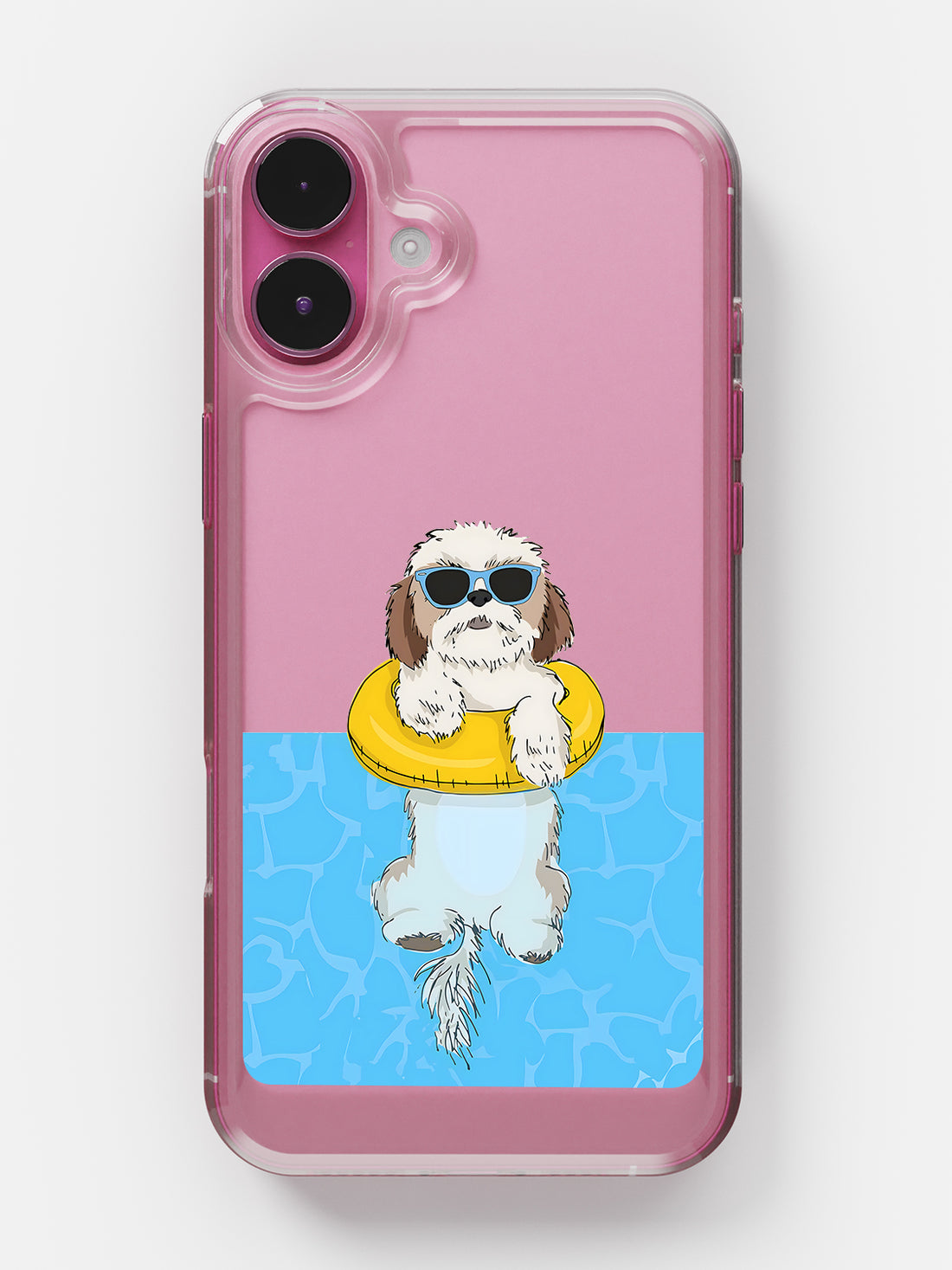 Swimming Dog Case - iPhone 16 Plus