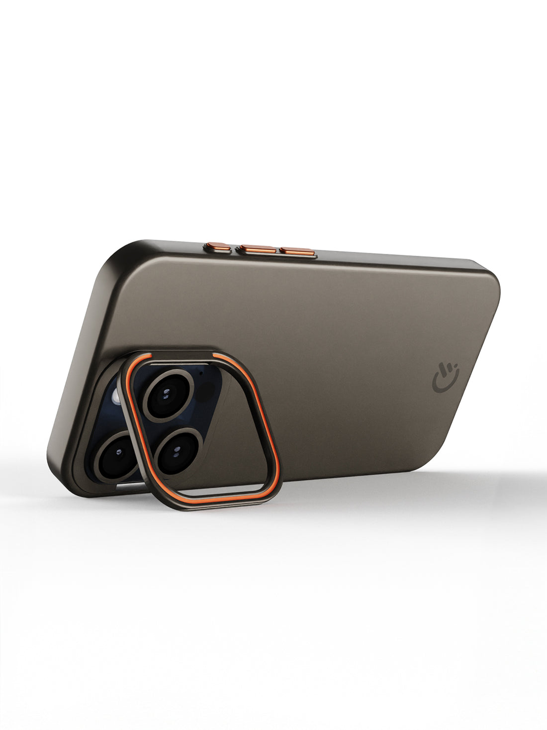 Solid Shade Snap Hard Case with Lens Guard & Stand - iPhone 14 Pro (Taupe)