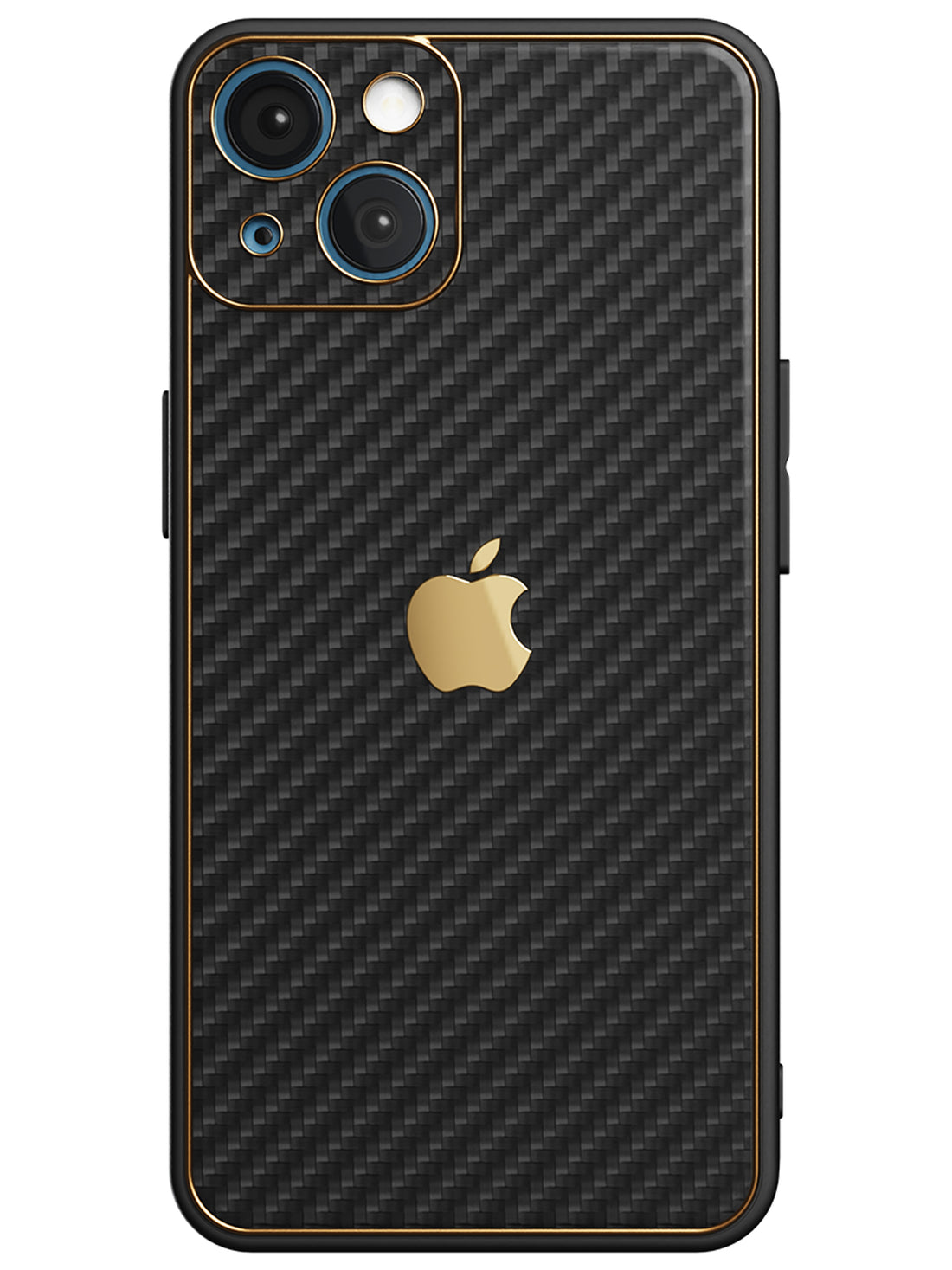 Carbon Leather Chrome Case - iPhone 13 (Black)