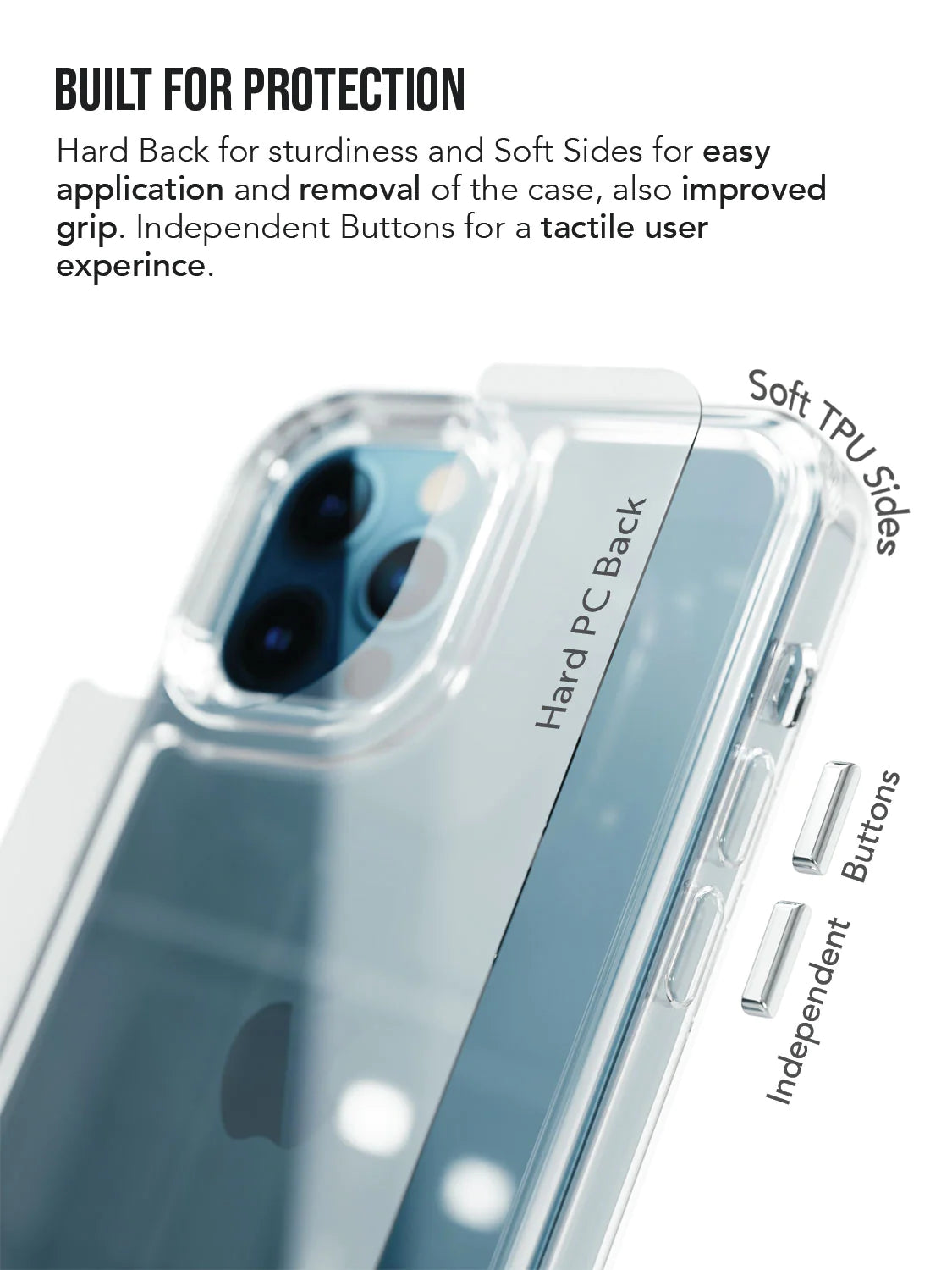 crystal transparent case for iPhone 11 Pro , crystal transparent cover for iPhone 11 Pro , crystal transparent back cover for iPhone 11 Pro , non-yellowing case for iPhone 11 Pro