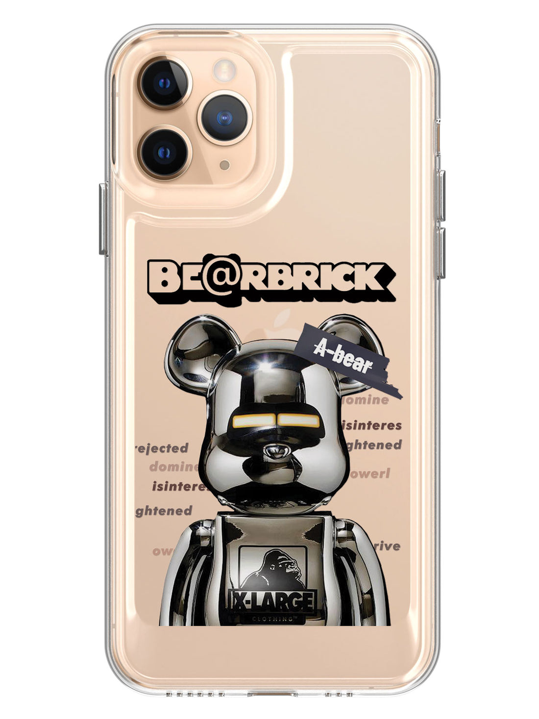 Bearbricks Clear Case - iPhone 11 Pro (Silver)