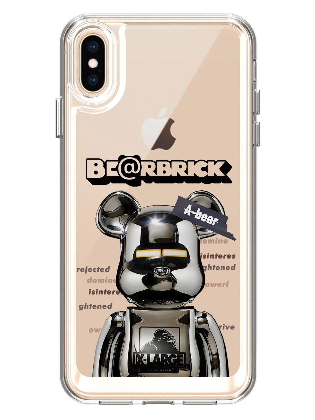 Bearbricks Clear Case - iPhone XS Max (Silver)