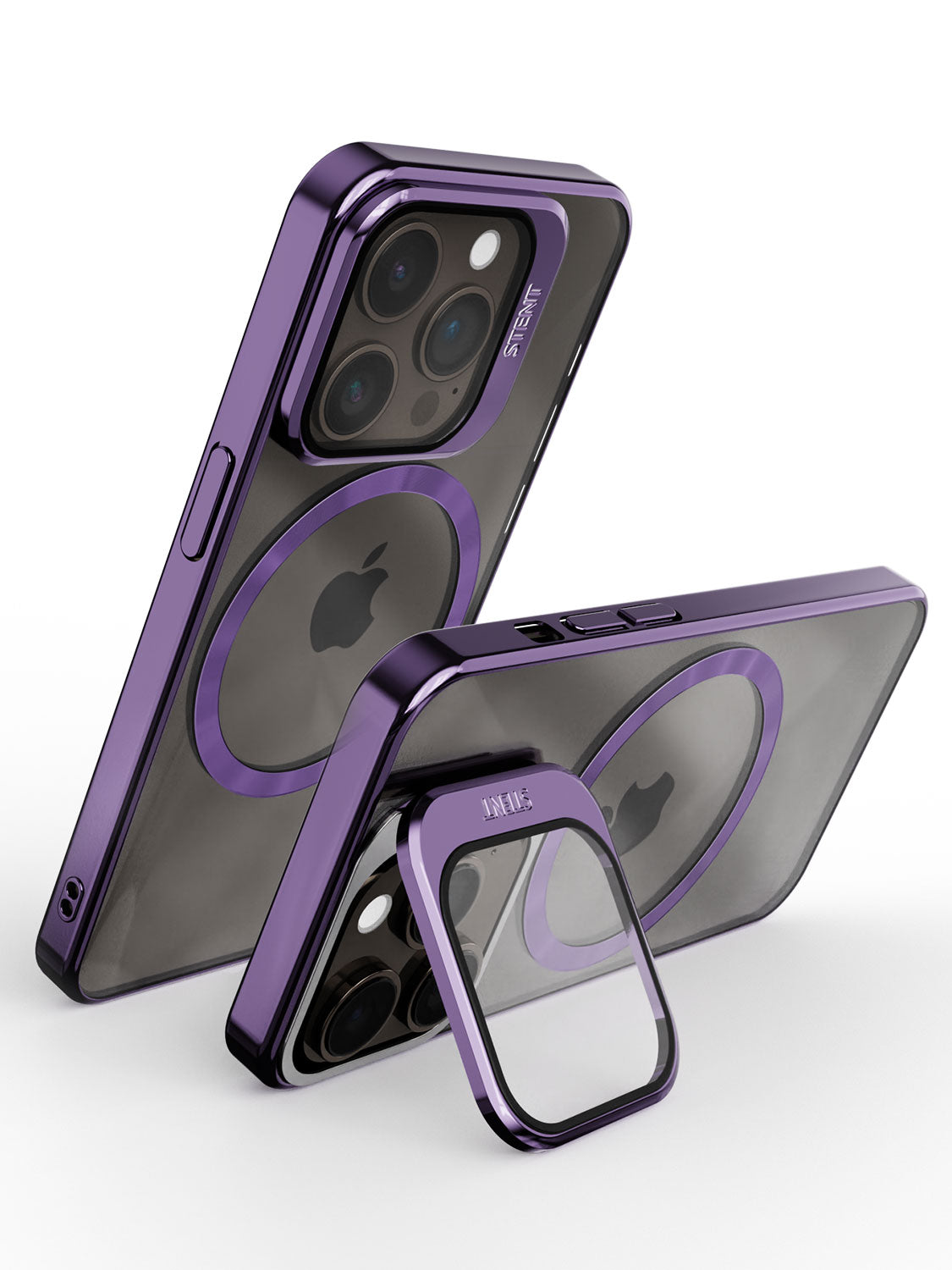 Magsafe Camera Protection Chrome Hard Case with Kickstand iPhone 13