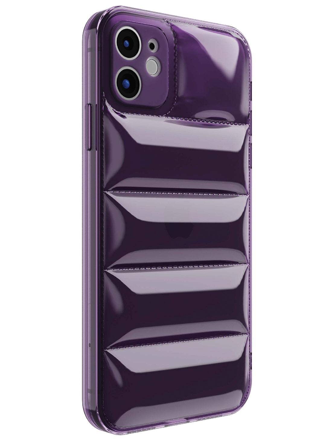 Clear Puffer Case - iPhone 11 (Purple - Clear)