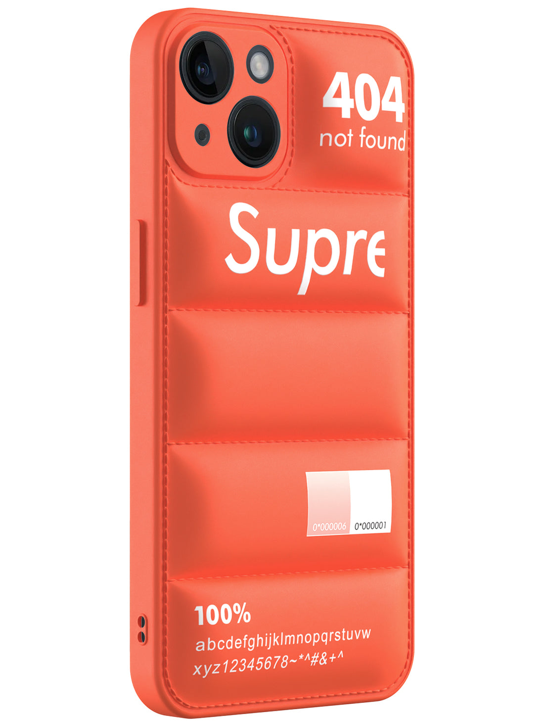 Orange Puffer Case for iPhone 15