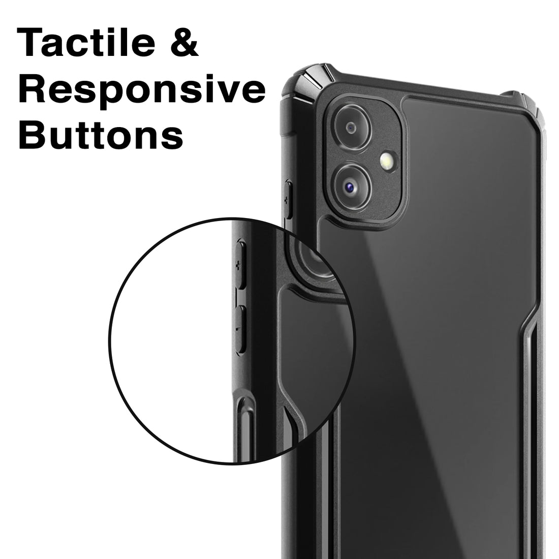 Clear Hybrid Bumper Case - Samsung Galaxy F14 5G