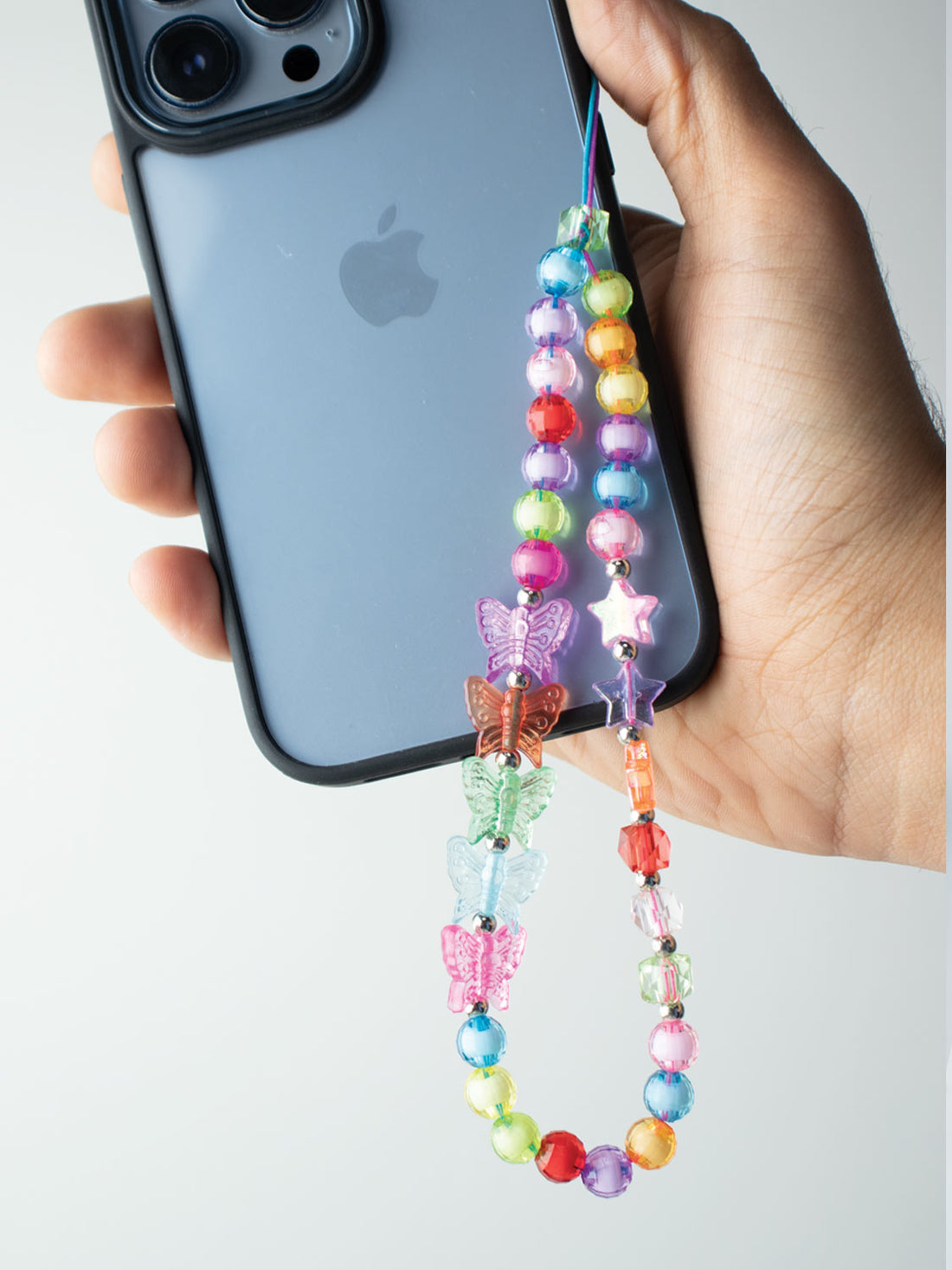 Butterfly Mix Pearls Phone Charm