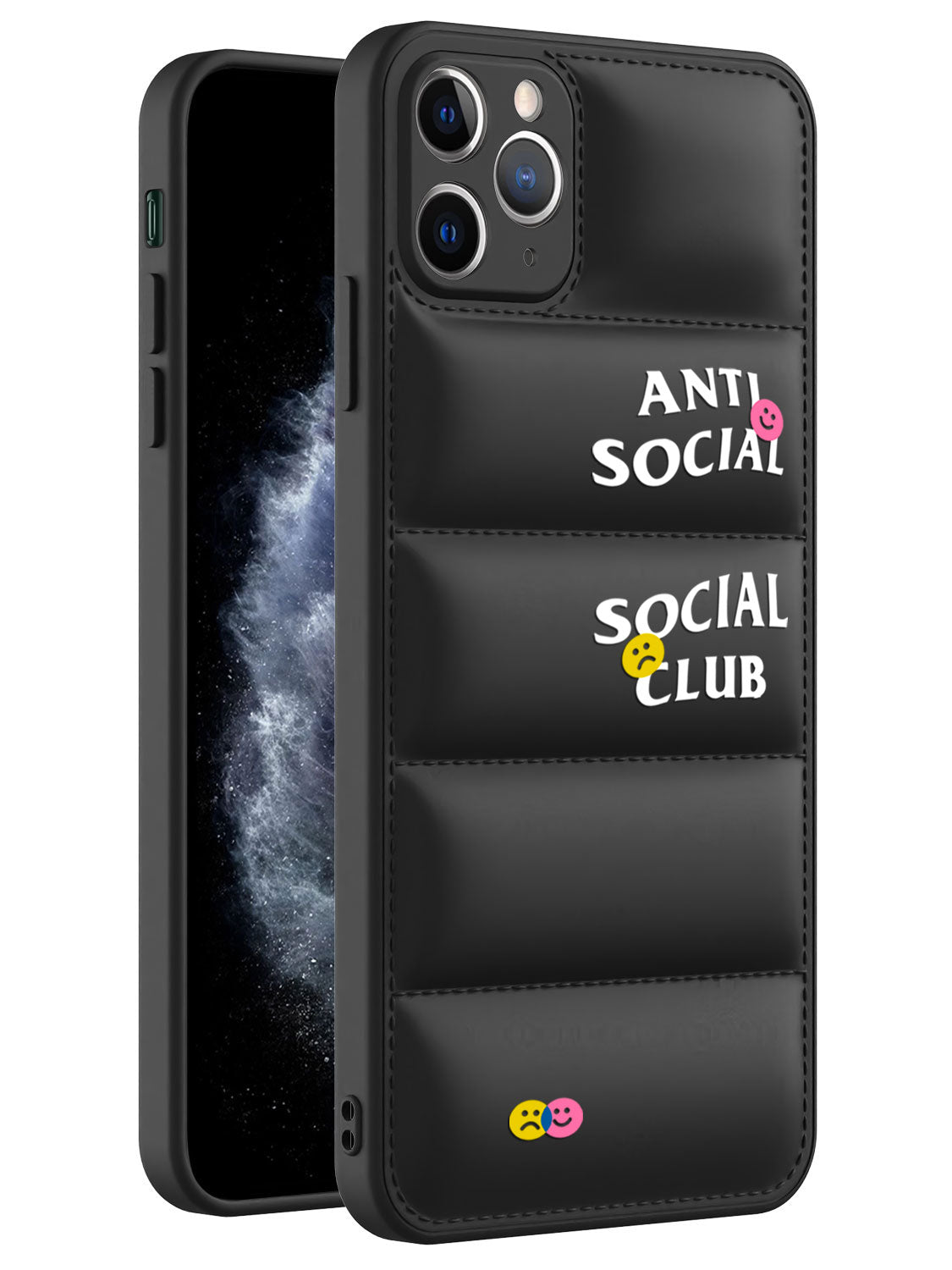 Anti Social Puffer Case - iPhone 11 Pro Max (Black)