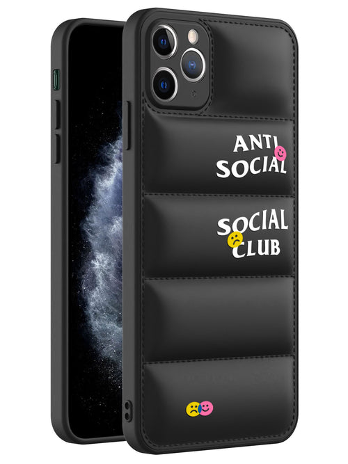 Anti Social Puffer Case - iPhone 11 Pro Max (Black)