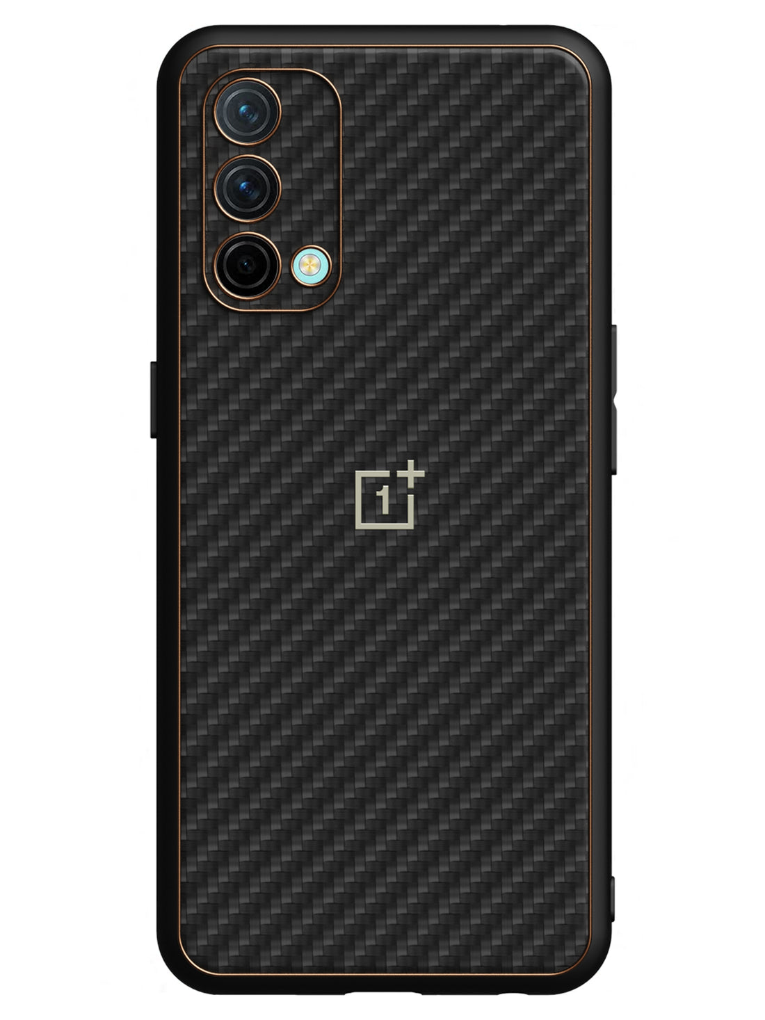 Carbon Leather Chrome Case - OnePlus Nord CE 5G (Black)