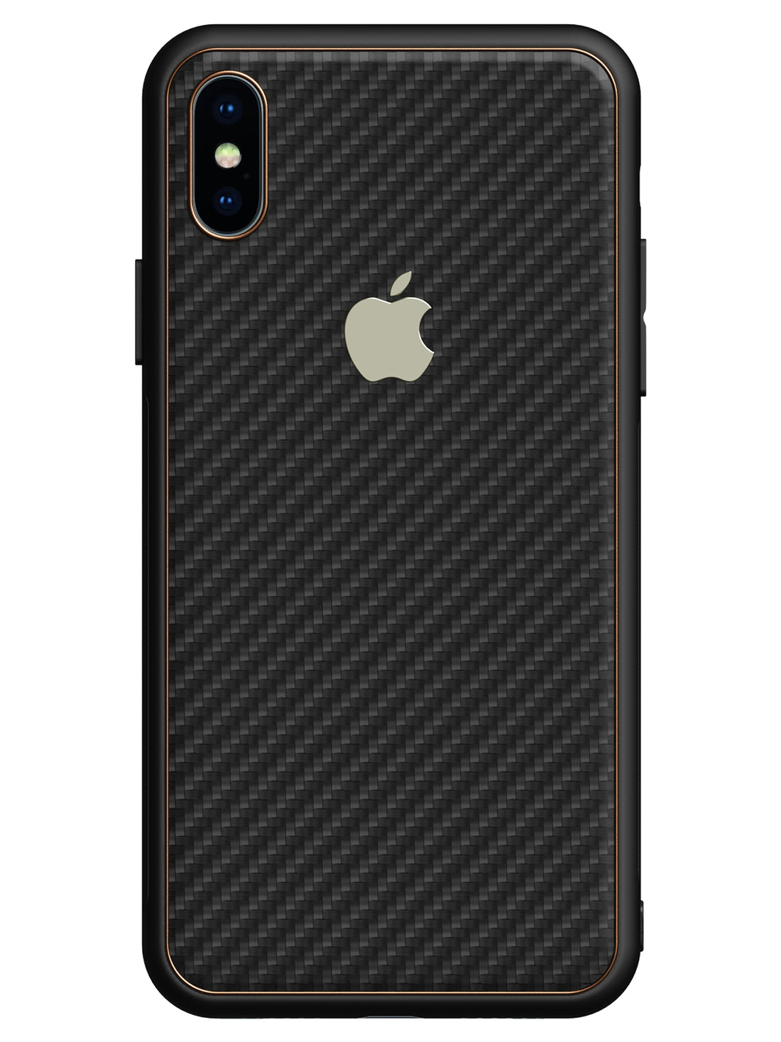 Carbon Leather Chrome Case - iPhone X/XS (Black)