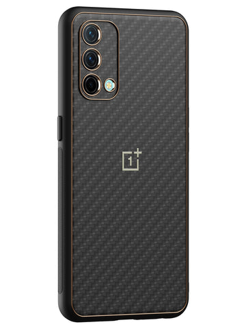 Carbon Leather Chrome Case - OnePlus Nord CE 5G (Black)