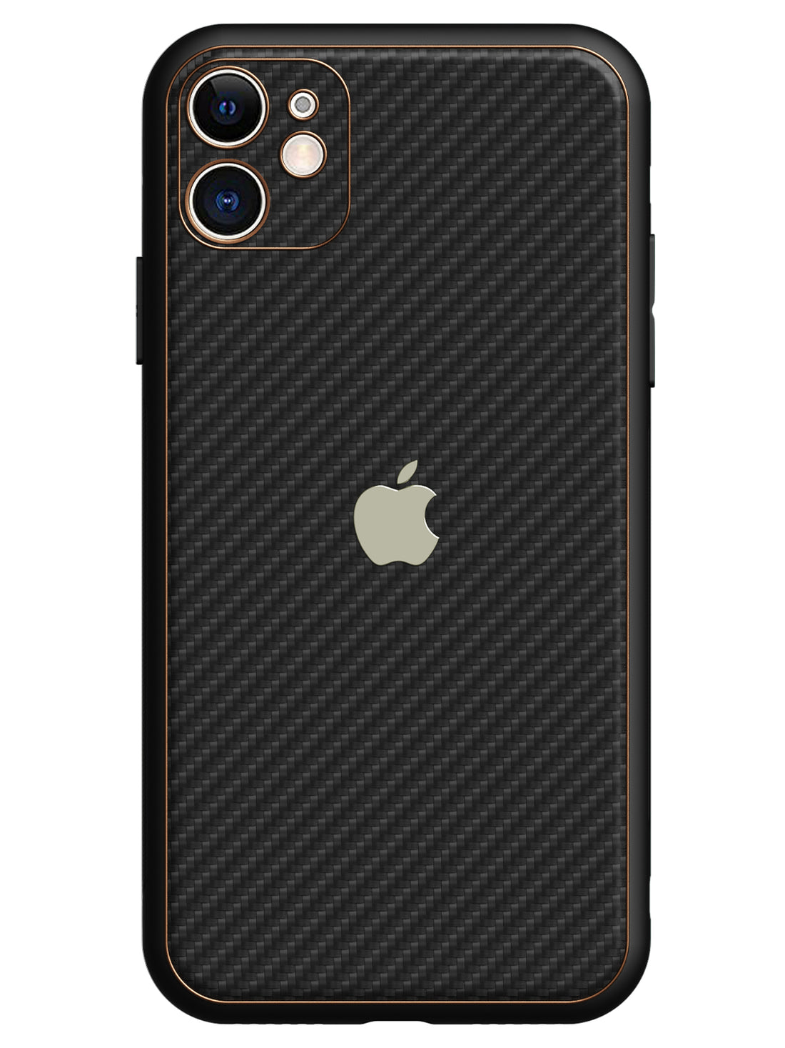 Carbon Leather Chrome Case - iPhone 11 (Black)
