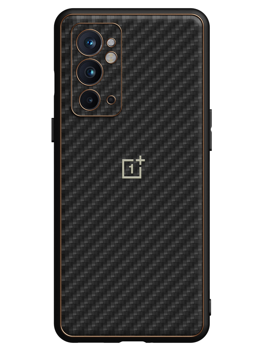 Carbon Leather Chrome Case - OnePlus 9RT 5G (Black)