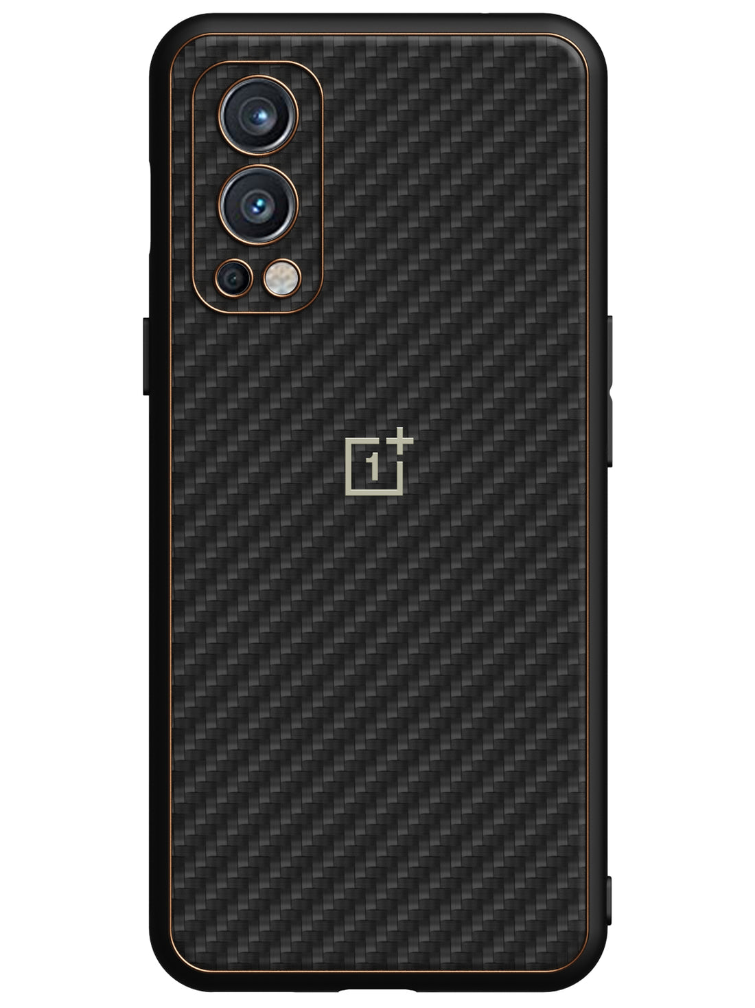 Carbon Leather Chrome Case - OnePlus Nord 2 5G (Black)