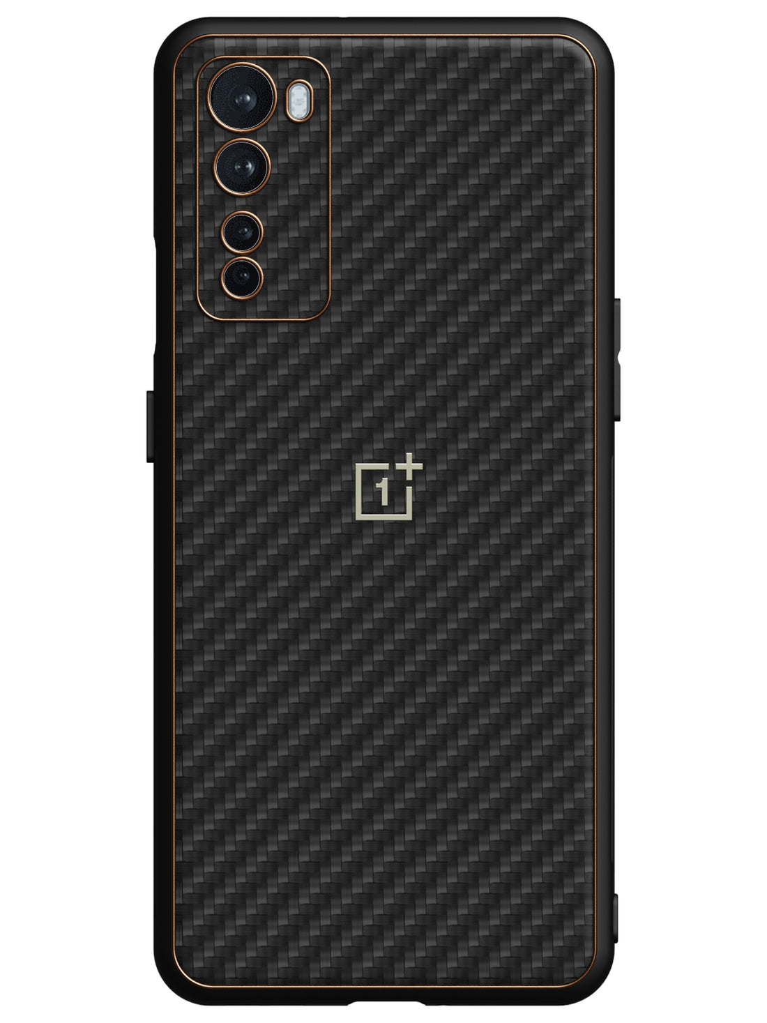 Carbon Leather Chrome Case - OnePlus Nord 5G (Black)