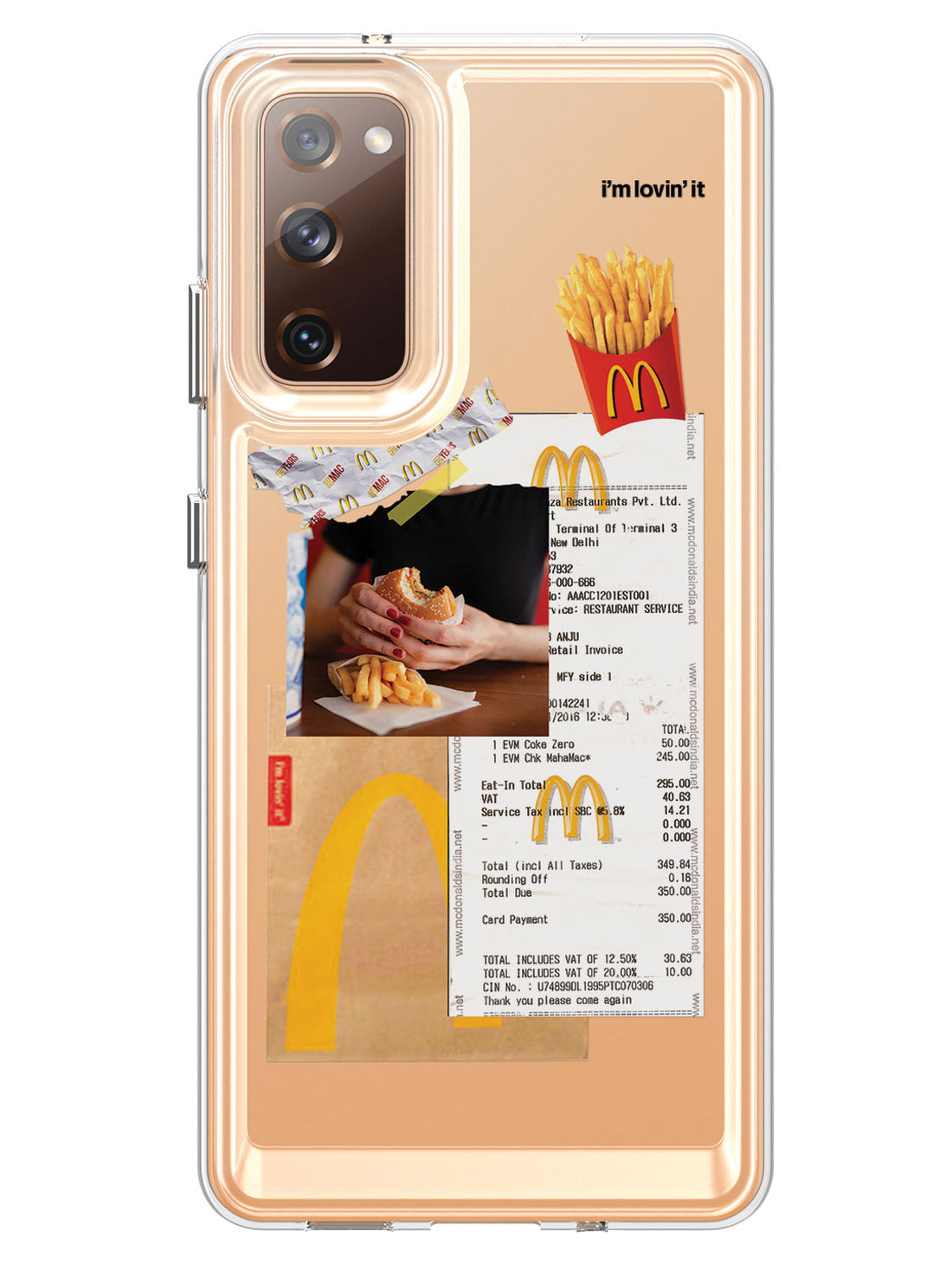 Fries & Burger Clear Case - Samsung Galaxy S20 FE 5G