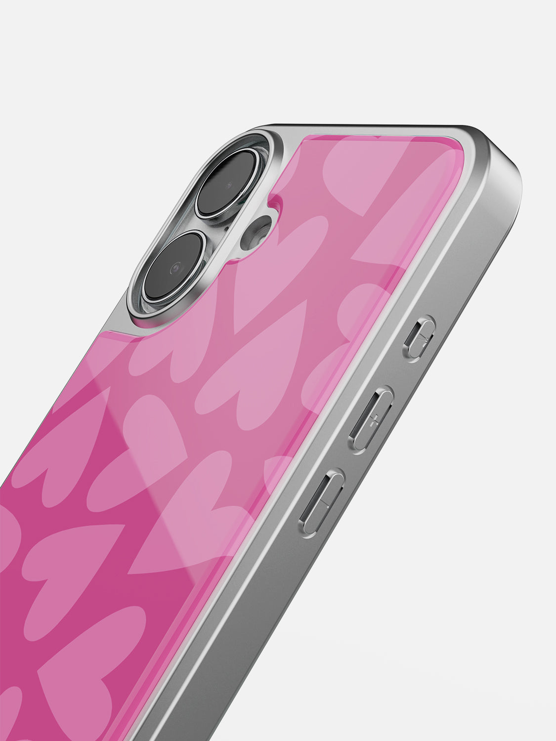 Soft Hearts Glossy Printed Case - iPhone 16 Plus