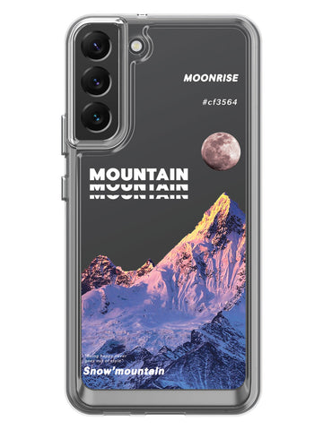 Snowy Mountains Clear Case - Samsung Galaxy S22 Plus 5G (Purple)