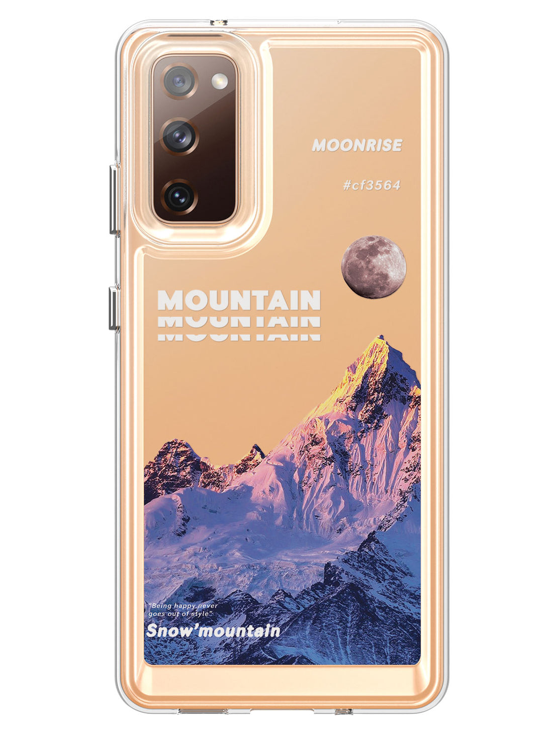 Snowy Mountains Clear Case - Samsung Galaxy S20 FE 5G (Purple)