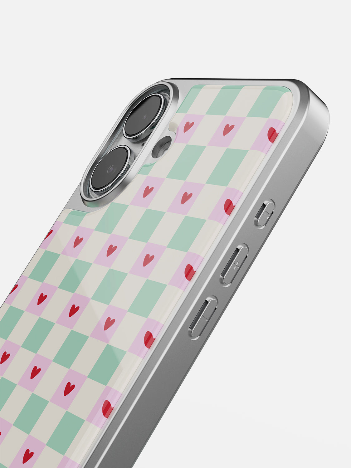 Heart Check Glossy Printed Case - iPhone 16 Plus