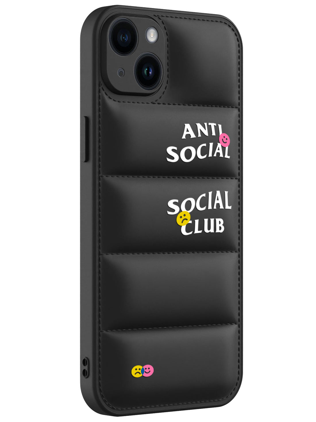 Anti Social Puffer Case - iPhone 14 Plus (Black)