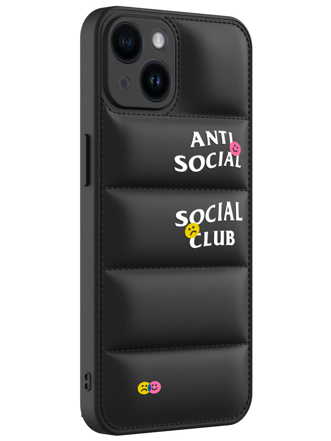 Anti Social Puffer Case - iPhone 14 (Black)