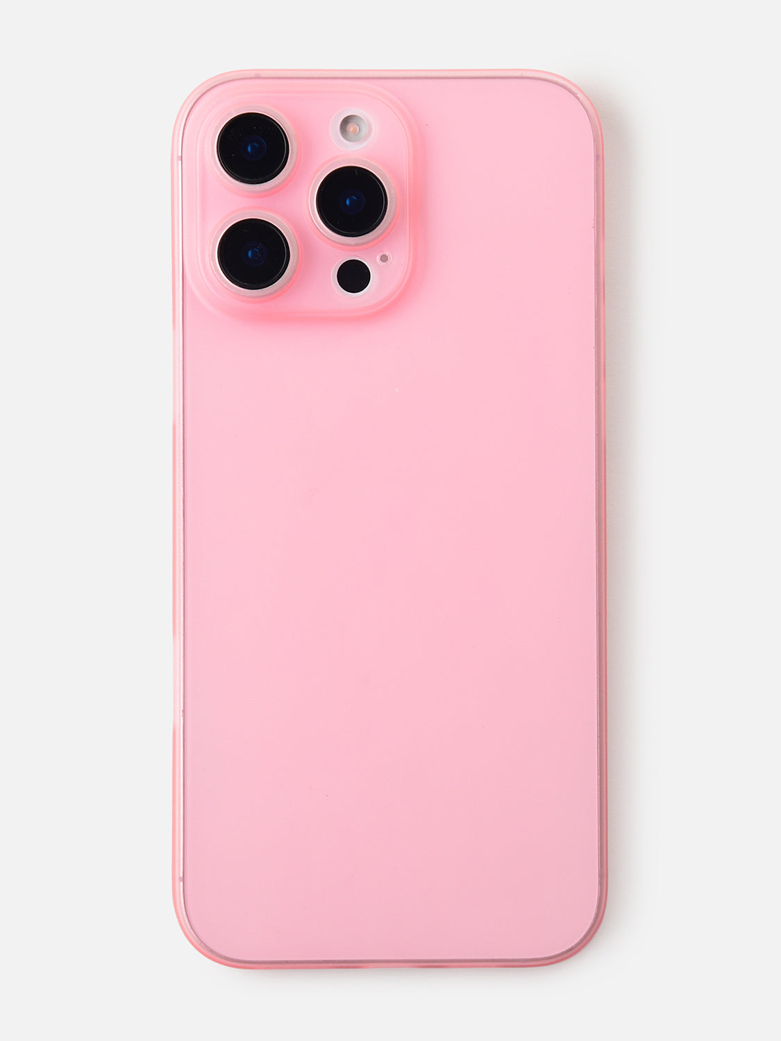 Ultra Thin Matte Clear Case - iPhone 16 Pro Max (Pink)