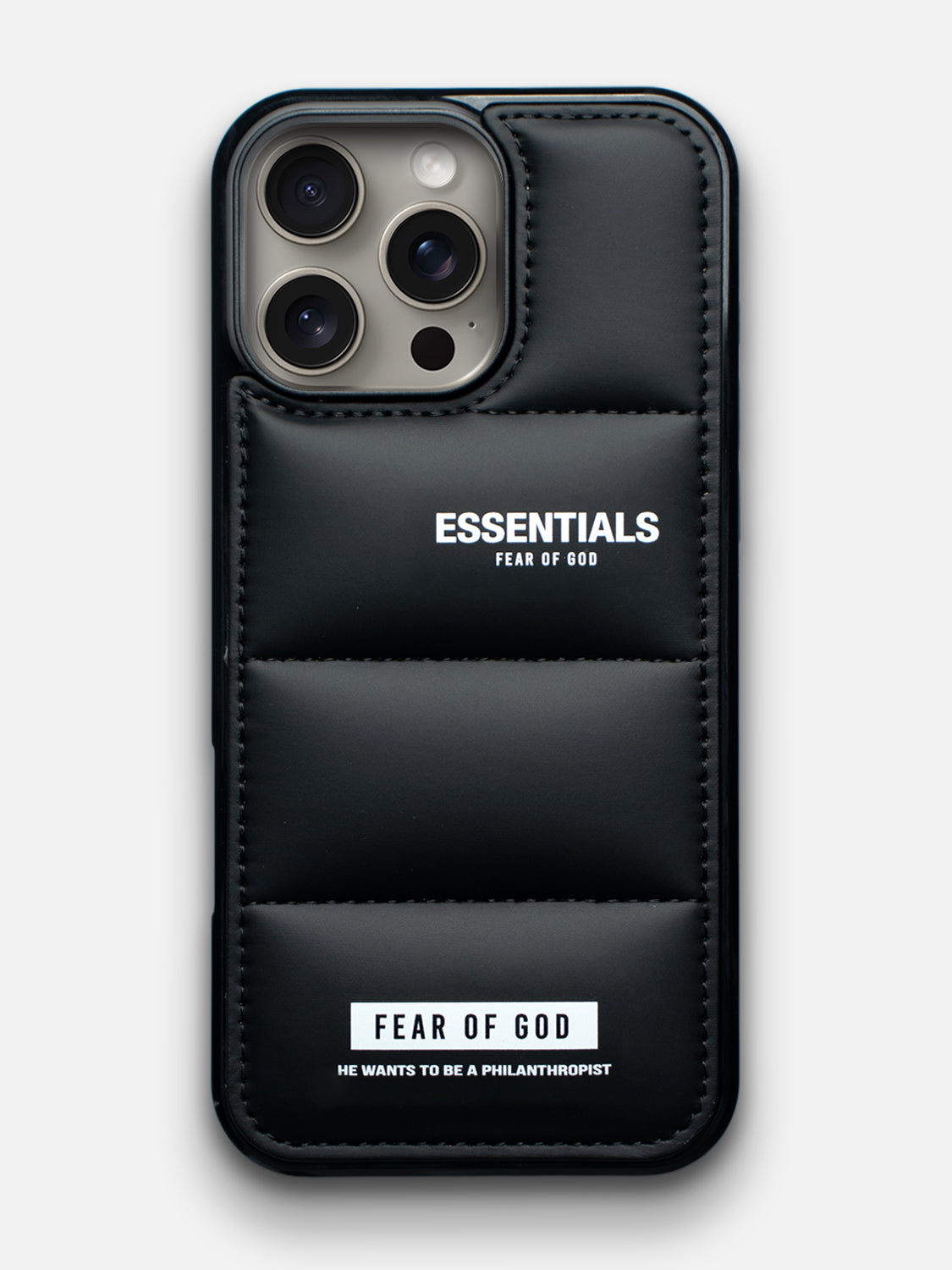 Essentials Puffer Case - iPhone 14 Pro Max (Black)