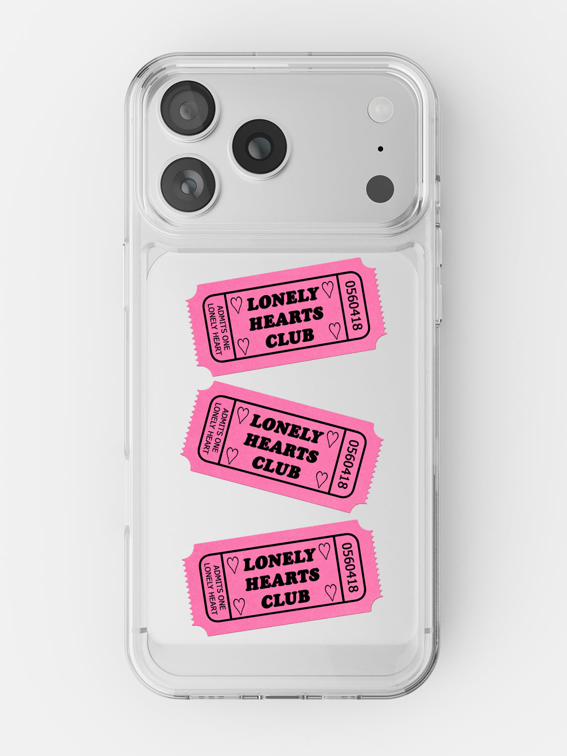 Lonely Hearts Club Clear Case - iPhone 17 Pro Max