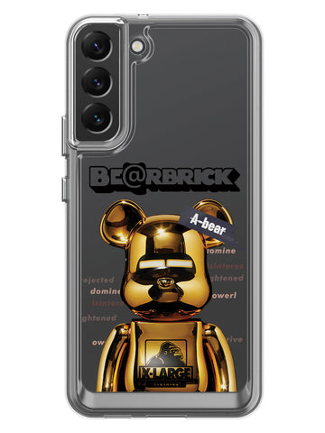 Bearbricks Clear Case - Samsung Galaxy S22 Plus (Gold)