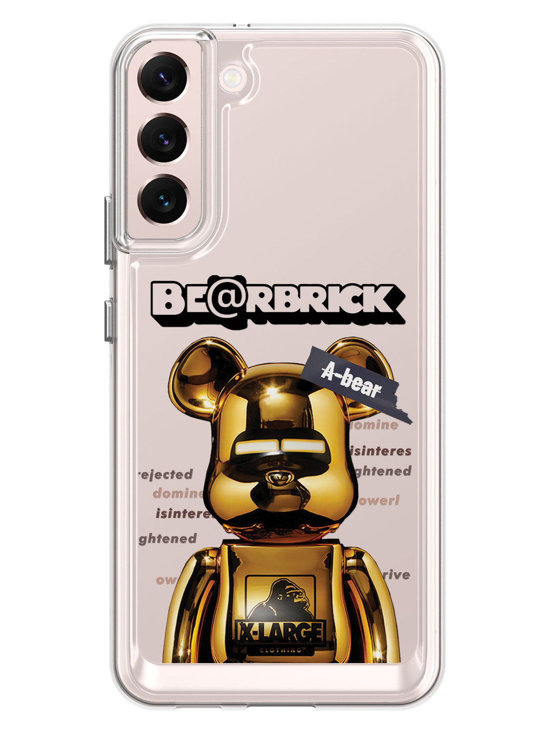 Bearbricks Clear Case - Samsung Galaxy S22 Plus (Gold)