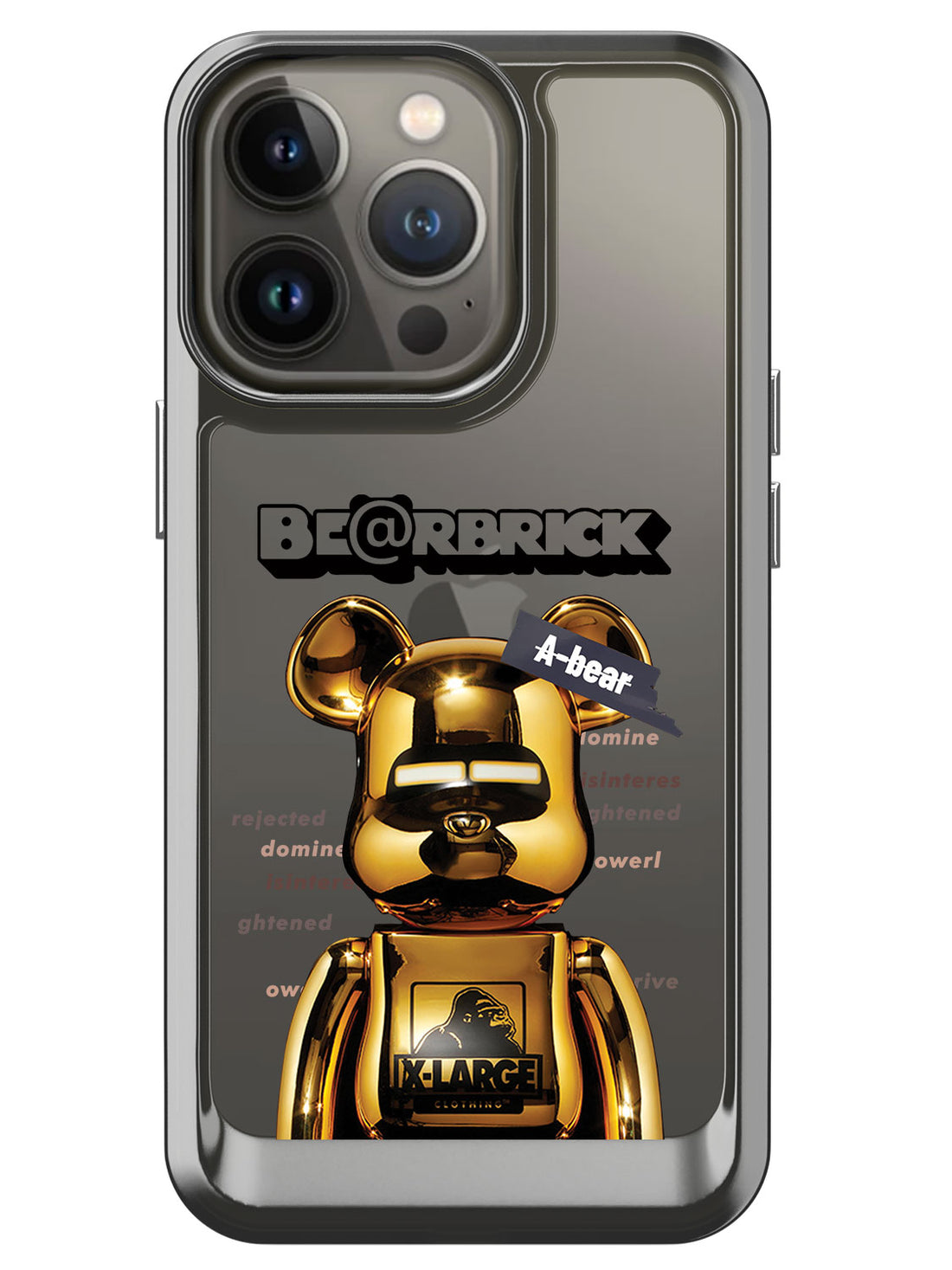 Bearbricks Clear Case - iPhone 13 Pro (Gold)