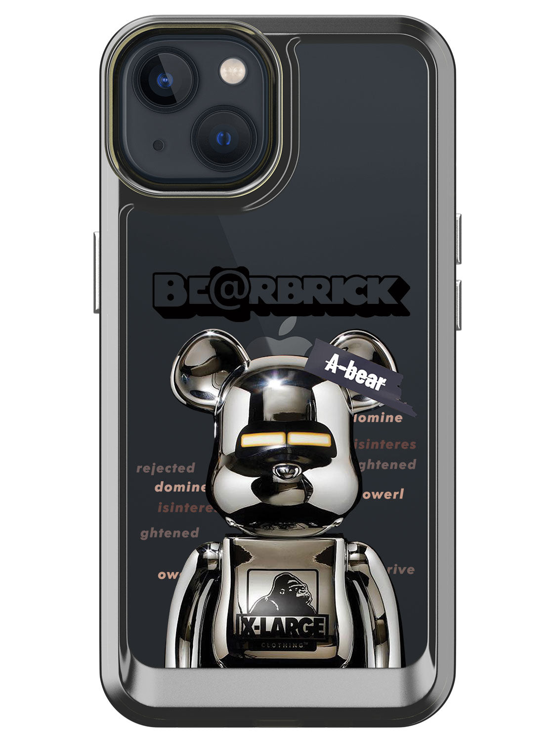 Bearbricks Clear Case - iPhone 13 (Silver)