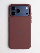 Silicone Case - iPhone 17 Pro Max (Plum Red)