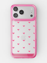 Little Pink Hearts Clear Case - iPhone 17 Pro (Pink)