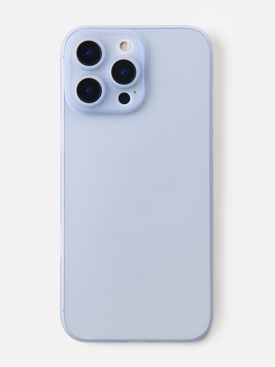 Ultra Thin Matte Clear Case - iPhone 15 Pro Max (Blue)
