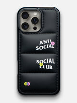 Anti Social Puffer Case - iPhone 15 Pro (Black)