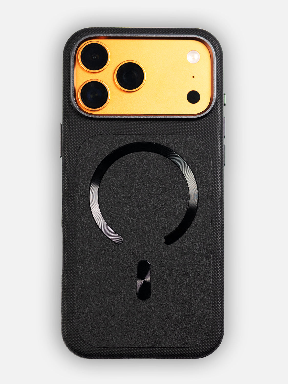 MagSafe Dual Texture Leather Case - iPhone 17 Pro Max (Black)