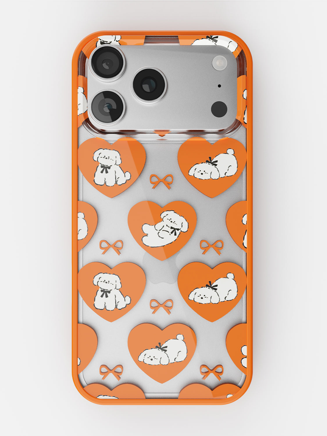 Puppy Love Printed Clear Case - iPhone 17 Pro (Orange)