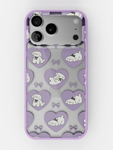 Puppy Love Printed Clear Case - iPhone 17 Pro Max (Lilac)
