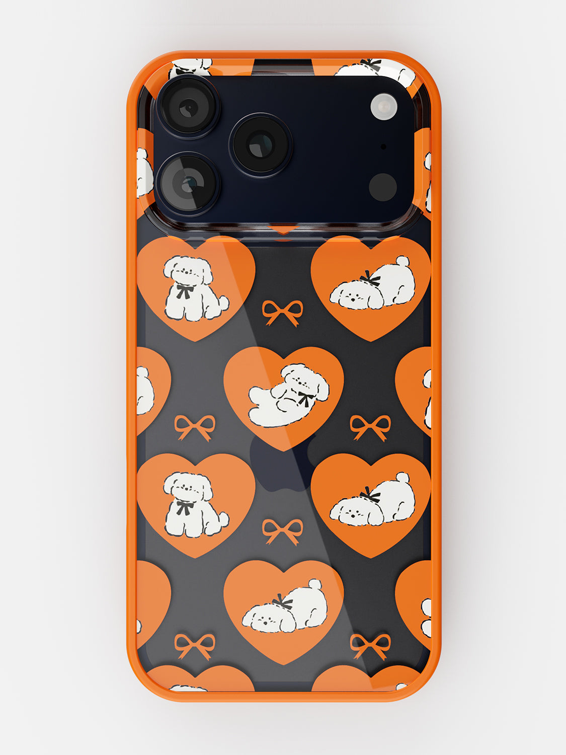 Puppy Love Printed Clear Case - iPhone 17 Pro Max (Orange)