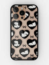 Puppy Love Printed Clear Case - iPhone 16 Pro (Black)