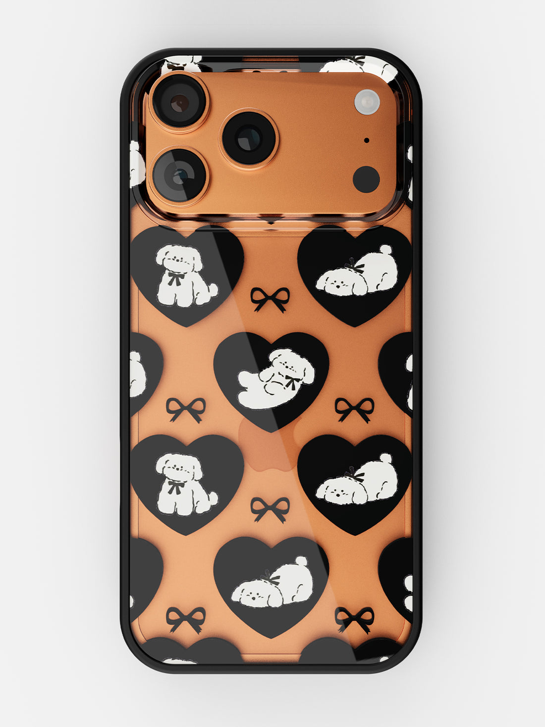 Puppy Love Printed Clear Case - iPhone 17 Pro (Black)