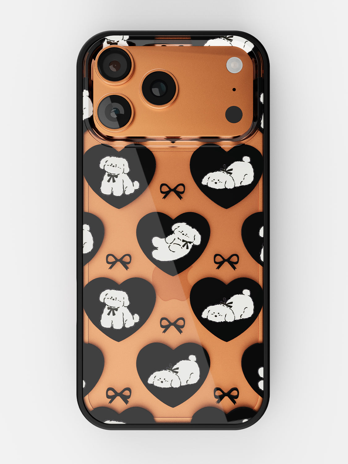 Puppy Love Printed Clear Case - iPhone 17 Pro Max (Black)
